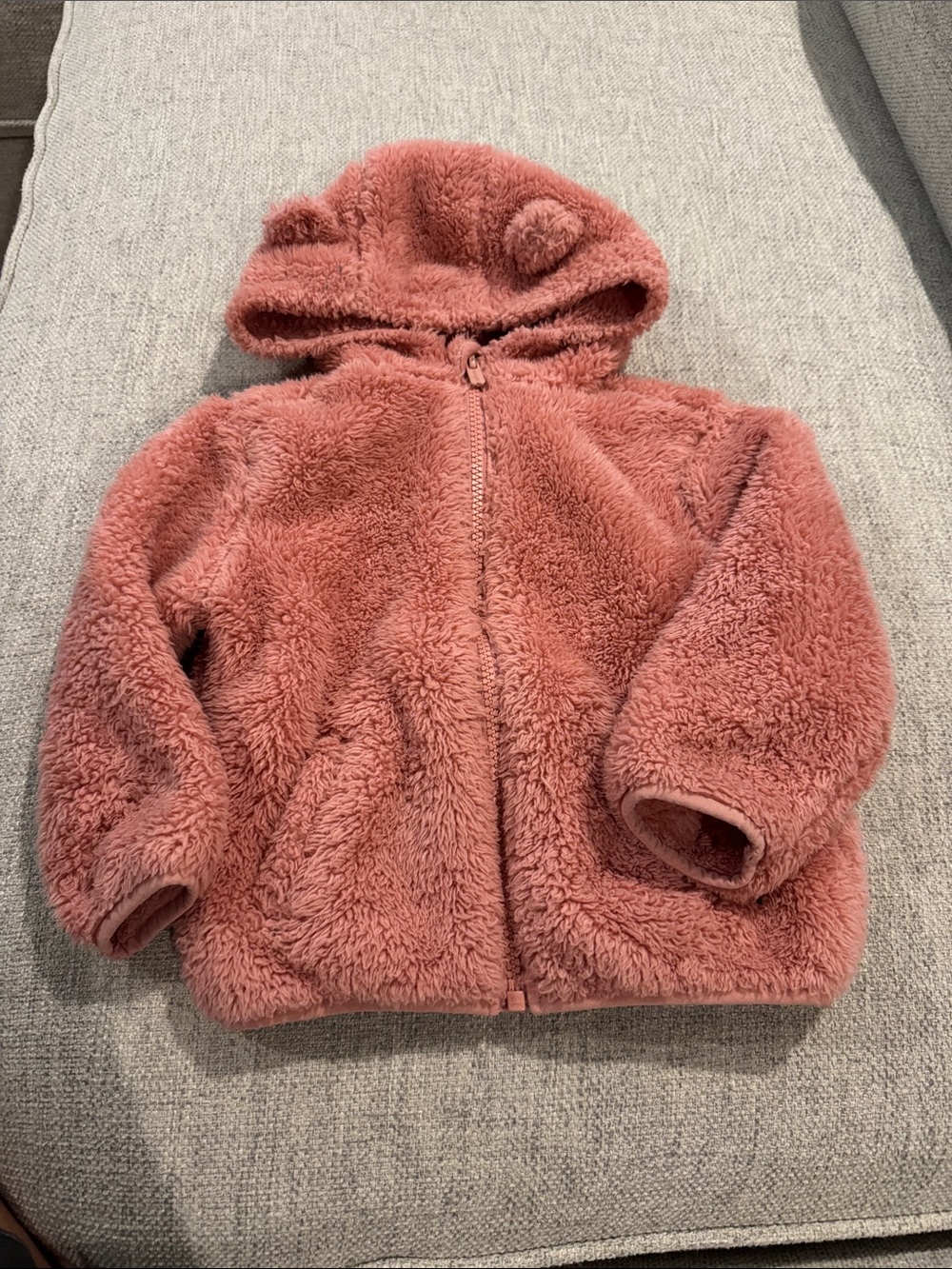 Old Navy Plush Teddy Hoodie Jacket - Rose